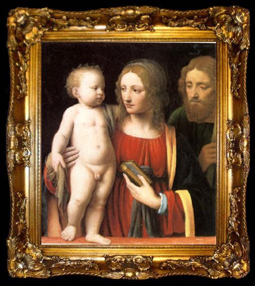 framed  Bernadino Luini The Holy Family (mk05), ta009-2